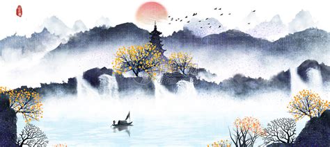水墨畫山水,水墨畫山水畫縮略圖