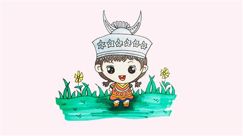 苗族服飾簡筆畫(苗族服飾簡筆畫兒童)縮略圖
