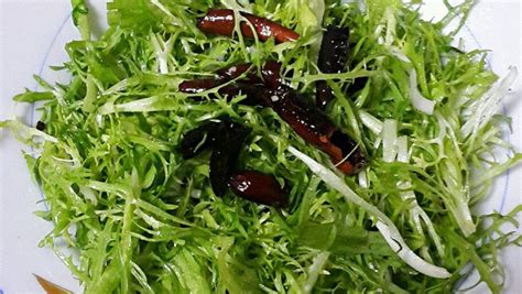 丁香魚拌苦菊,丁香魚拌苦菊圖片縮略圖
