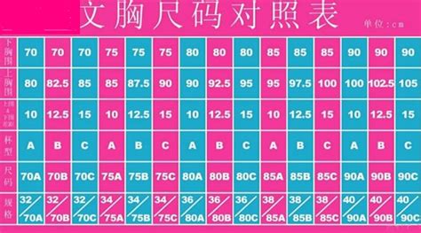 內(nèi)衣罩杯abcd怎么區(qū)分的(內(nèi)衣罩杯尺碼對(duì)照表)縮略圖