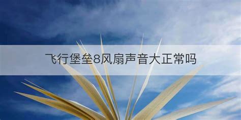 飛行堡壘風(fēng)扇聲音大而且有噪音,飛行堡壘風(fēng)扇聲音大而且有噪音 震動(dòng)縮略圖