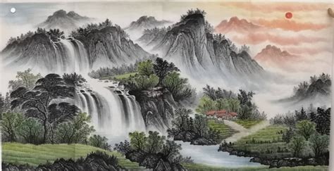 山水畫國畫,山水畫國畫入門教程縮略圖