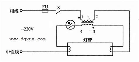 熒光燈電子鎮流器接線圖,熒光燈電子鎮流器接線圖解縮略圖