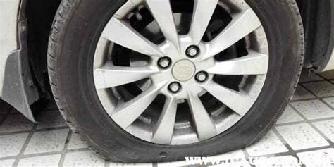 汽車輪胎沒氣了還能開嗎(汽車輪胎沒氣是因為什么)縮略圖