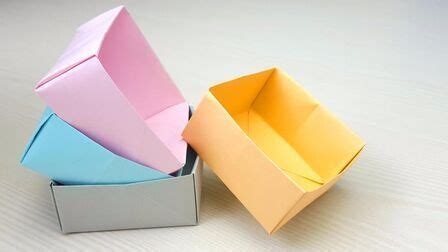 紙盒子怎么做手工簡(jiǎn)單,紙盒子怎么做手工簡(jiǎn)單正方形紙縮略圖