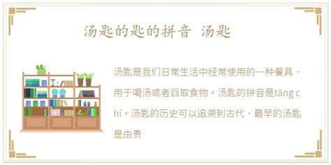 湯匙的拼音和意思,湯匙的拼音和意思怎么寫縮略圖