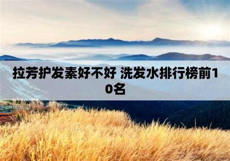 拉芳護(hù)發(fā)素好不好,拉芳護(hù)發(fā)素好不好用縮略圖