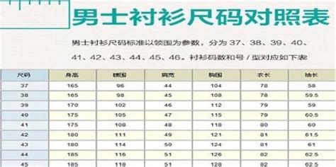 男褲尺碼大全 對照表,男褲尺碼大全對照表縮略圖